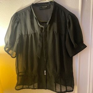 Perfect Black Polka Dot Blouse no longer made